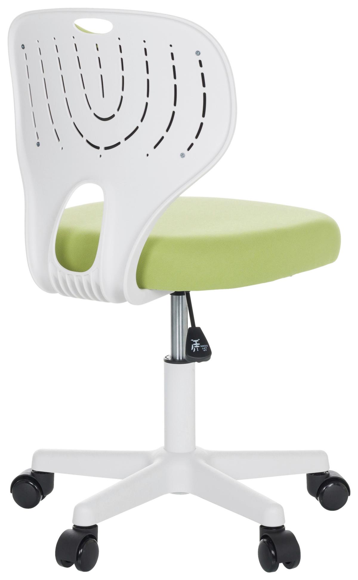 Otroški Vrtljivi Stol Kiddy Top W, Zelena - zelena/bela, Basics, umetna masa/tekstil (52/73/52cm) - MID.YOU
