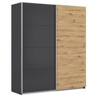 Ormar S Kliznim Vratima Feldkirch - hrast Artisan/antracit, Moderno, drvni materijal/metal (181/210/62cm) - Modern Living