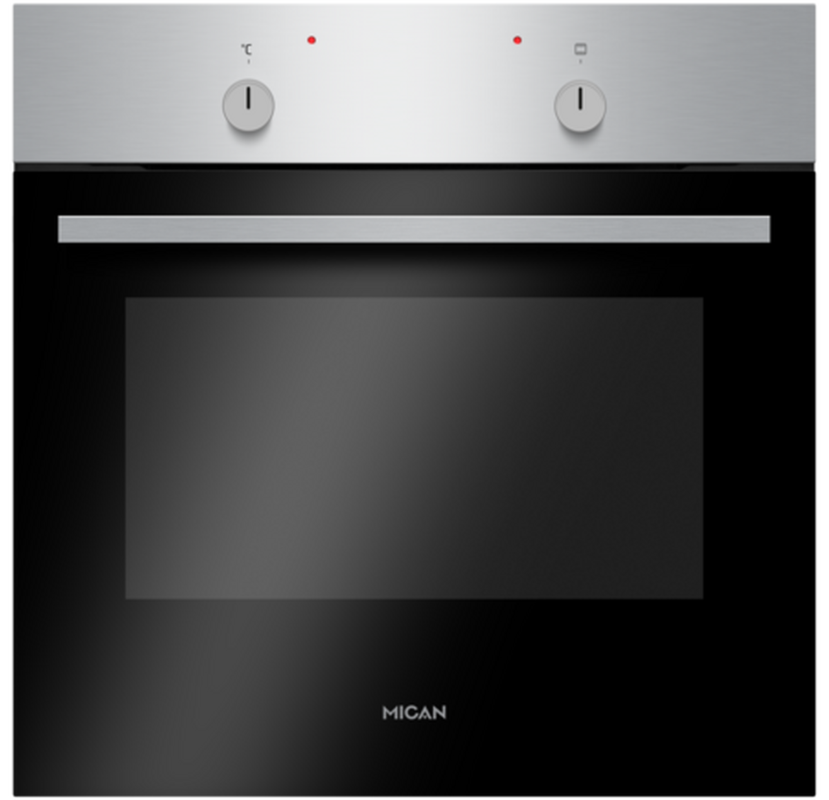 Einbaubackofen 90450 - Edelstahlfarben, MODERN, Metall (59,5/59,5/55cm) - Mican