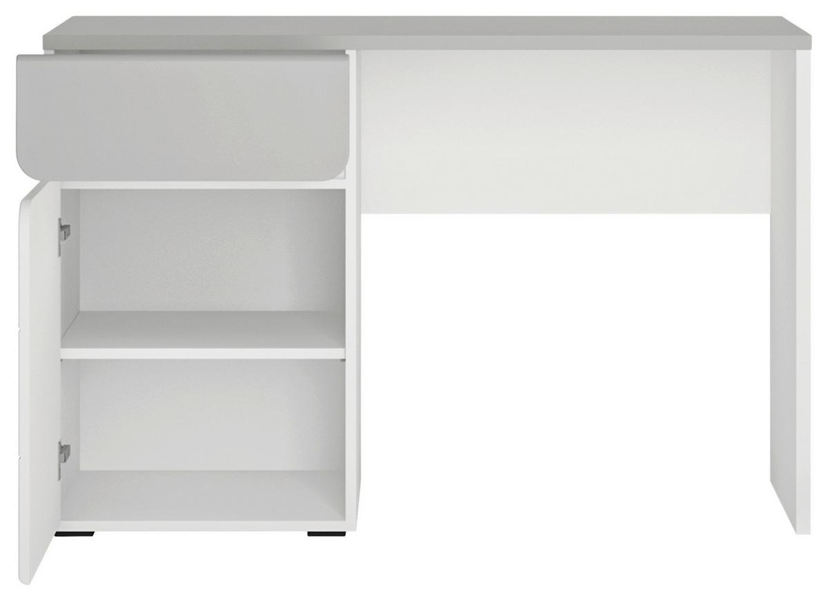 Radni Stol Flexi - siva visoki sjaj/bijela, Moderno, drvni materijal (118/77/54cm) - Premium Living