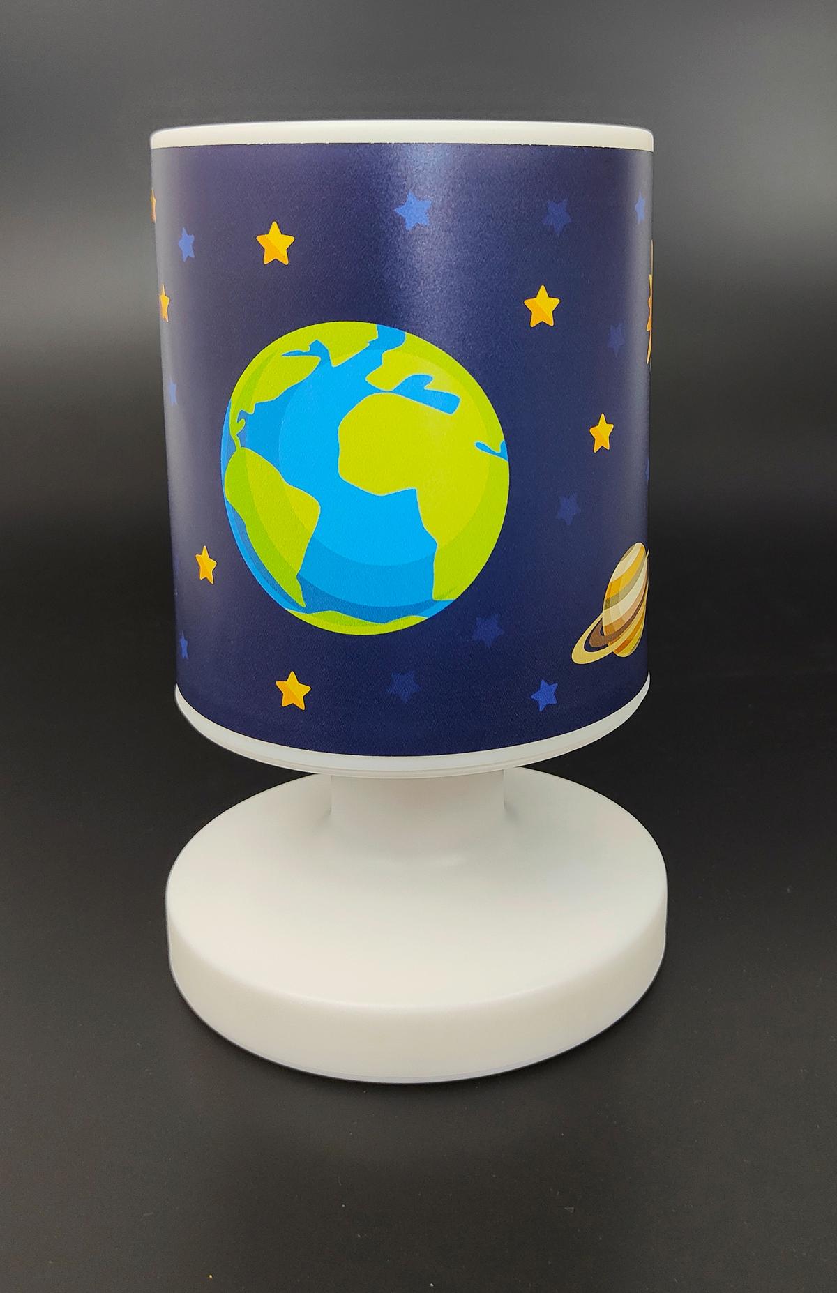 LAMPA STOŁOWA DZIECIĘCA 2013 - KOSMOS - różnokolorowy, Basics, tworzywo sztuczne (13/13/20cm)