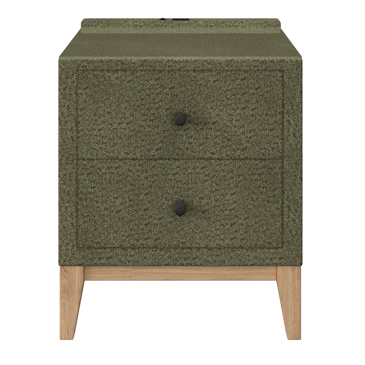 NOPTIERĂ SMILE - verde, Konventionell, sticlă/lemn (49/58,5/46cm) - Premium Living
