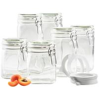 Einmachglas-Set aus Glas, 6-teilig - Transparent, Basics, Glas - Mäser