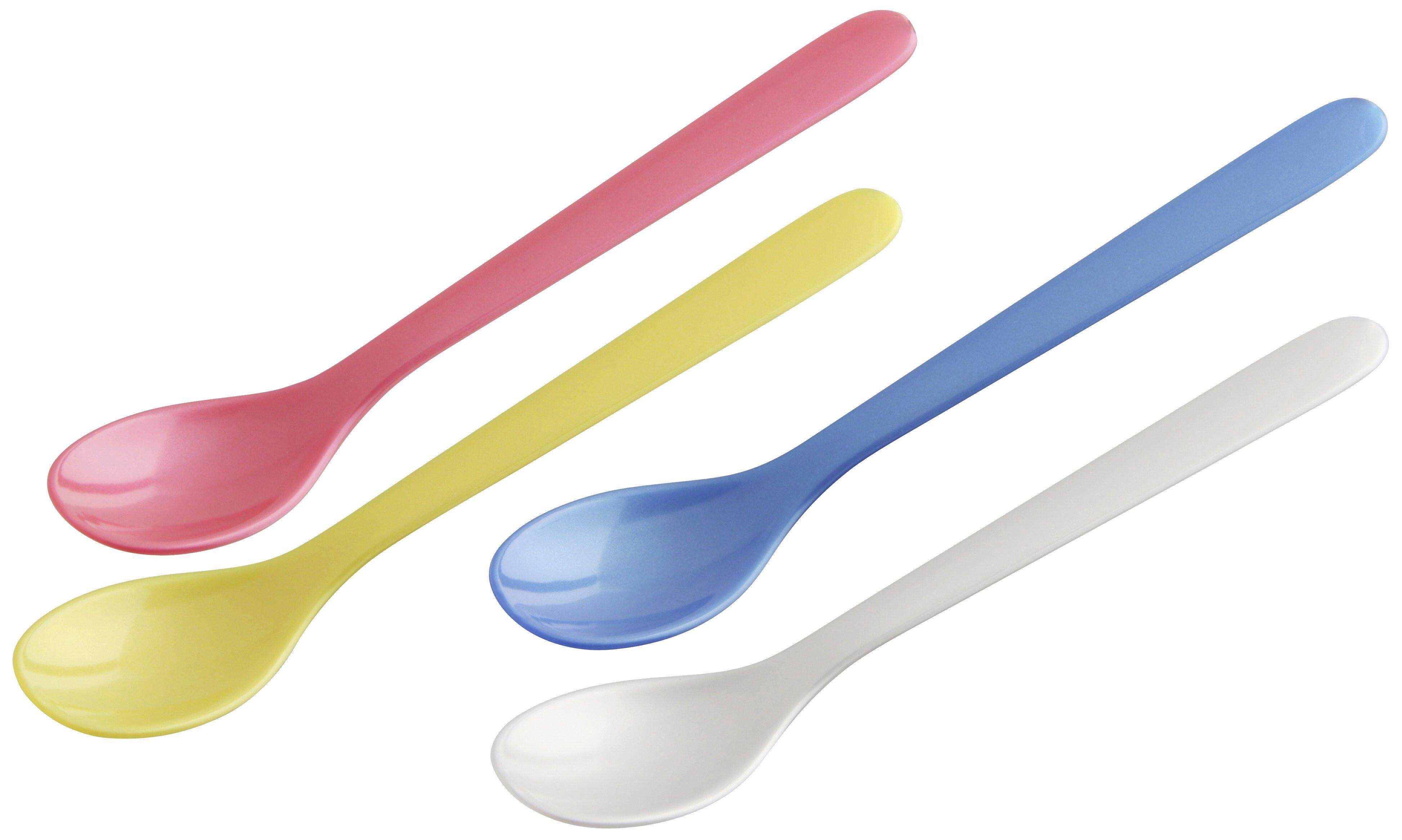 Eierlöffel Egg in diversen Farben - Blau/Pink, KONVENTIONELL, Kunststoff (14cm)