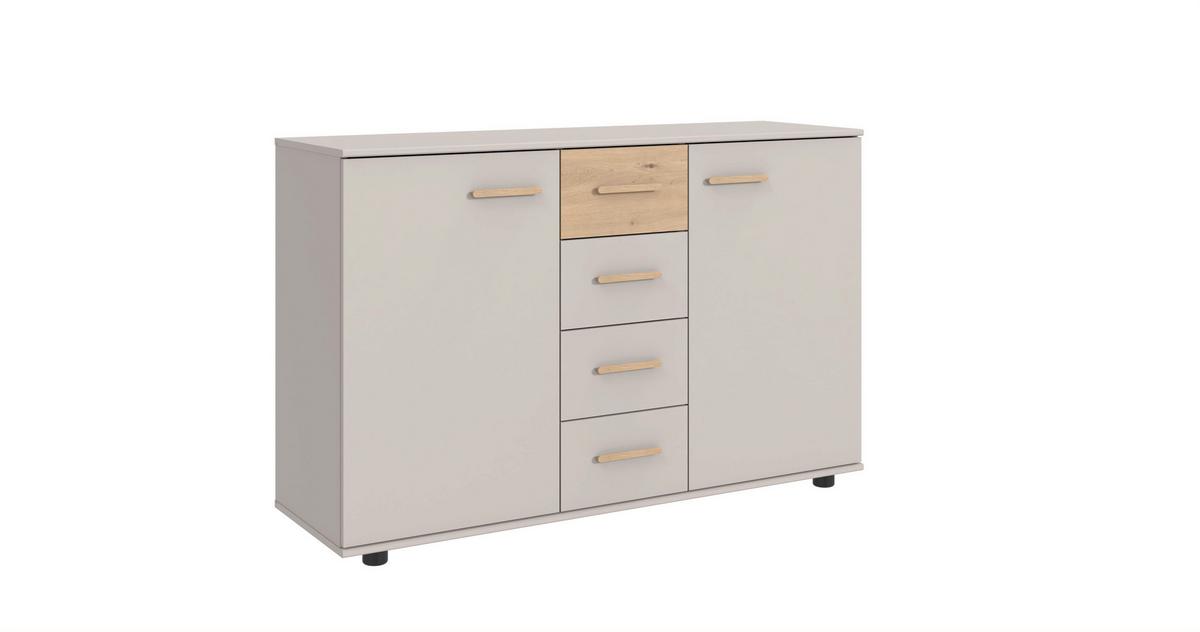 Komoda Lumio - kašmir/hrast Artisan, Konvencionalno, drvni materijal/plastika (130/83/41cm) - Modern Living