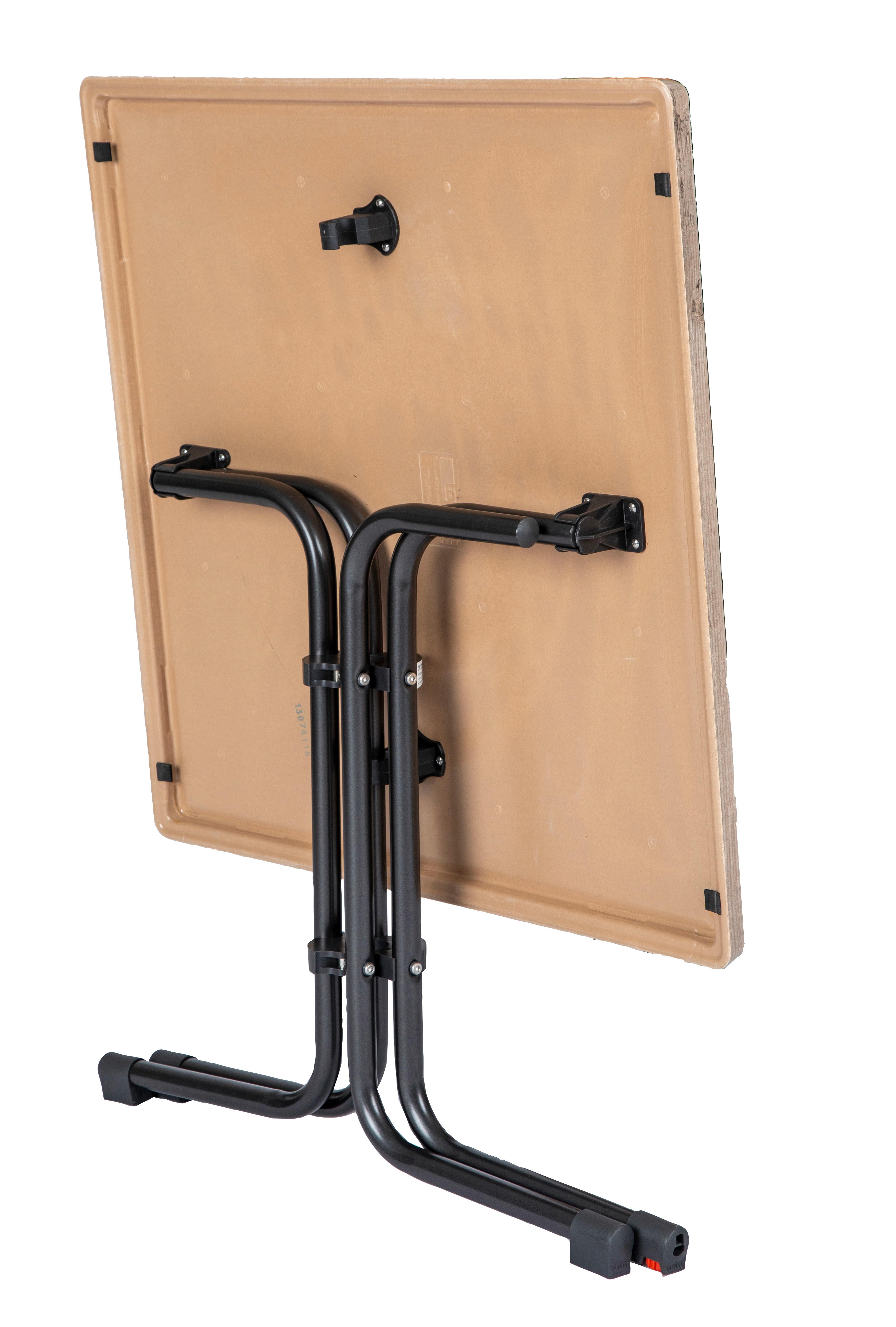 Gartentisch klappbar Acamp Metall/Holzwerkstoff L: 80 cm - Anthrazit/Beige, Basics, Holzwerkstoff/Metall (80/80/72cm)