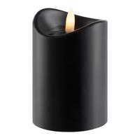 Lumânare LED Sven - Paz - negru, Konventionell, materiale naturale (7/10cm)