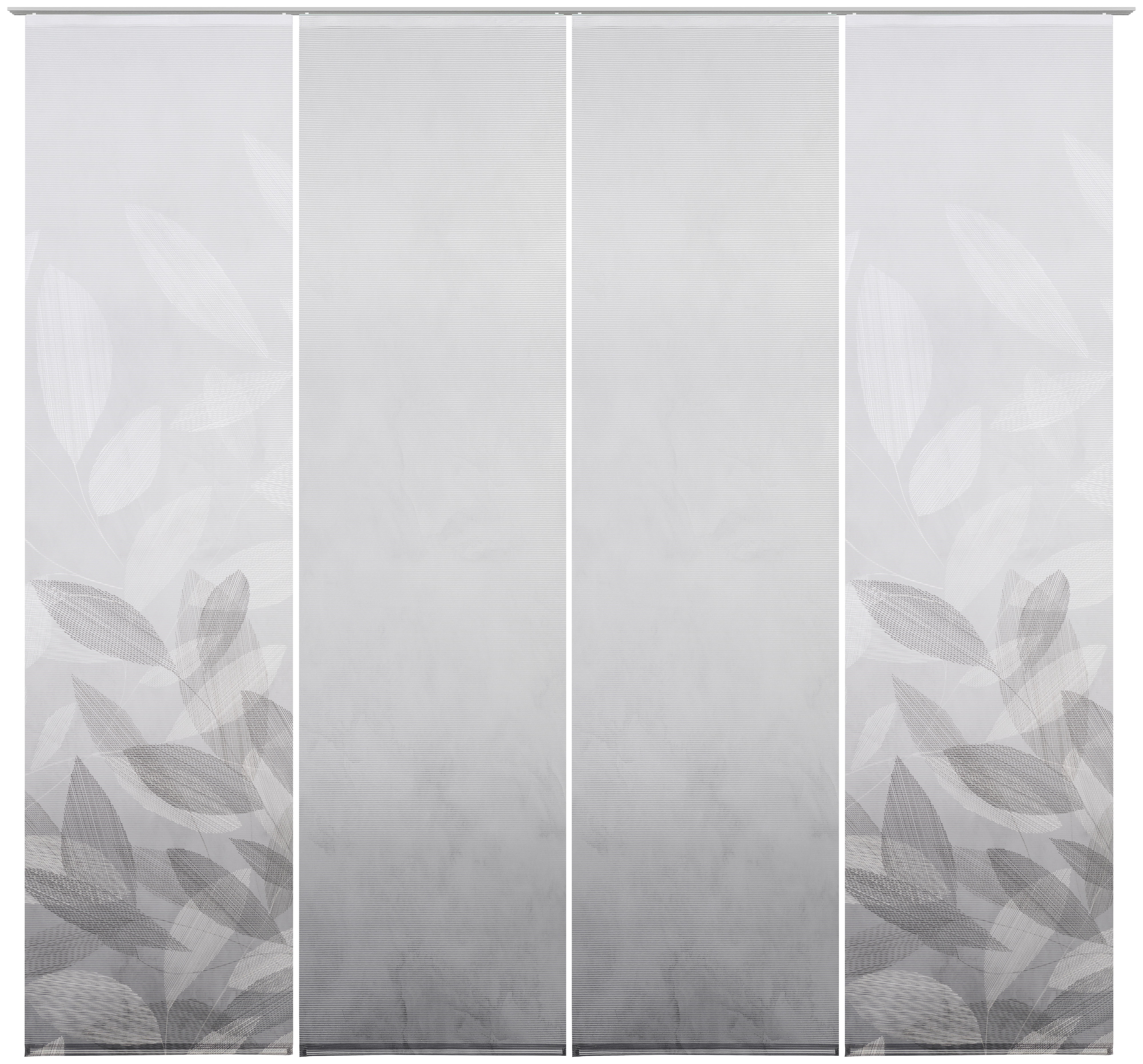 ZASŁONA PANELOWA ABIGAIL - szary, Natur, tkanina (60/245cm) - Novel