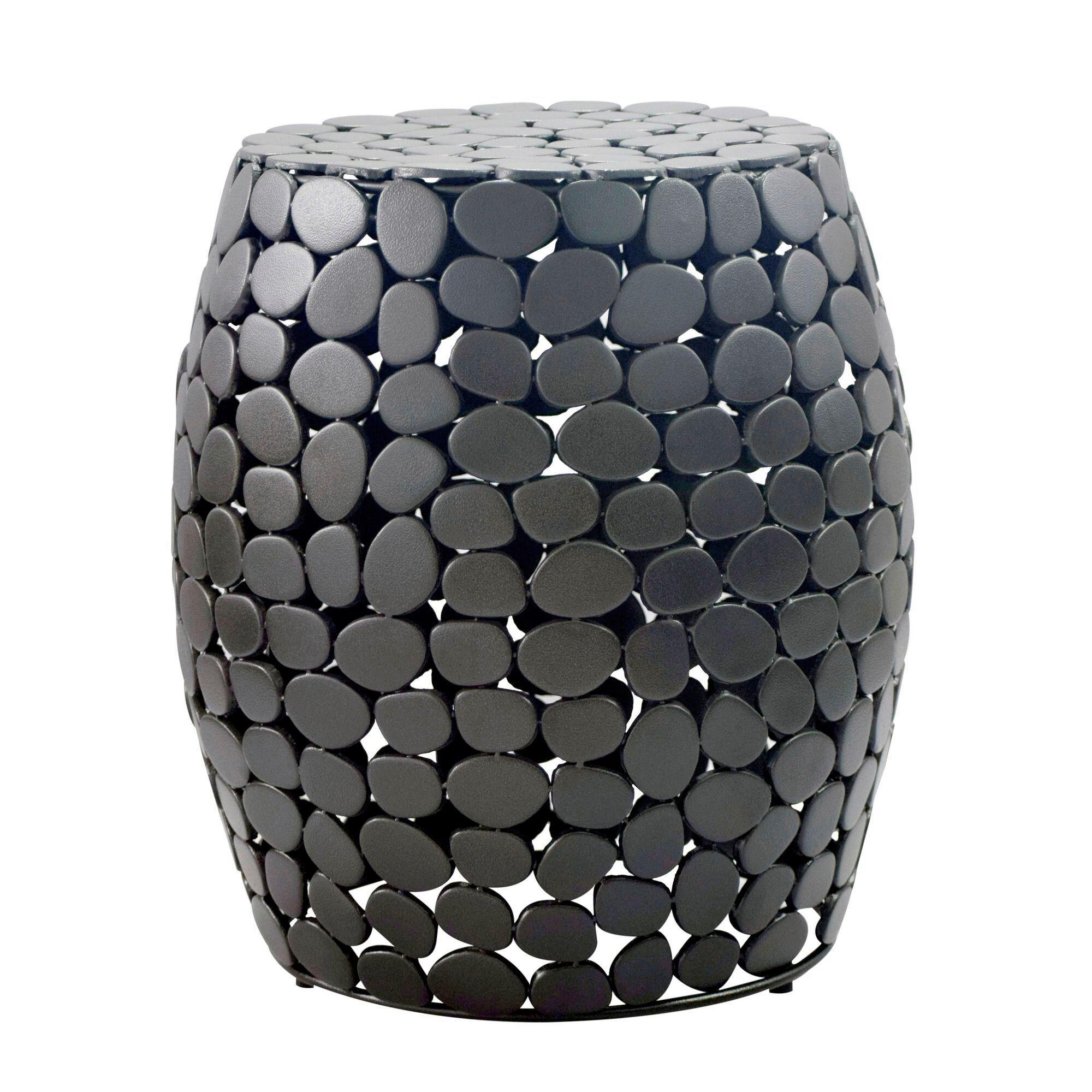 BEISTELLTISCH WL7.367 - Schwarz, Design, Metall (40/46/40cm) - Livetastic