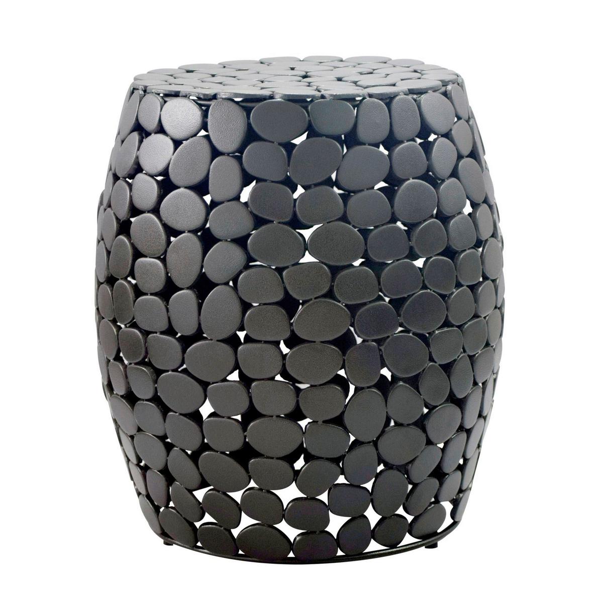 BEISTELLTISCH WL7.367 - Schwarz, Design, Metall (40/46/40cm) - Livetastic