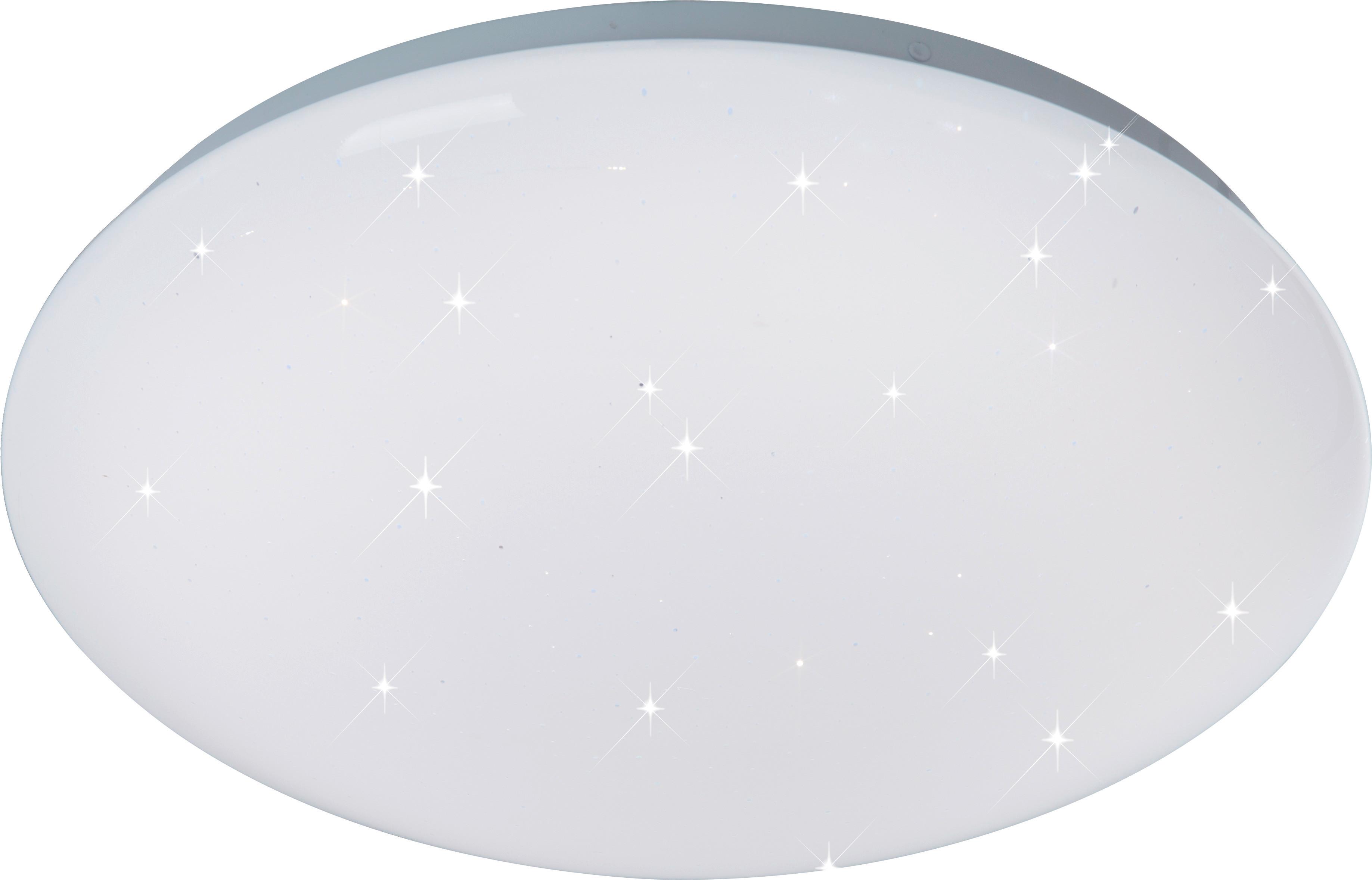 LED mennyezeti lámpa Starlight 29cm - Fehér, konvencionális, Műanyag/Fém (29/9,5cm) - Modern Living