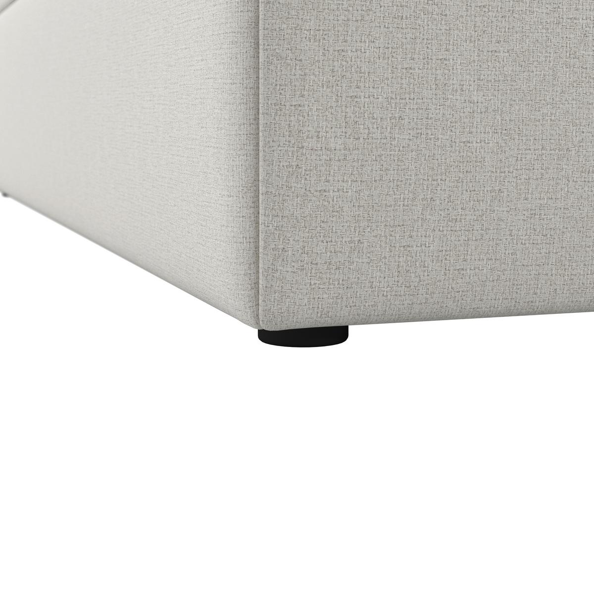 Postelja Z Vzmetnico Marco, 160x200, Krem Barve - črna/krem barve, Moderno, umetna masa/tekstil (160/200cm) - Bessagi Home