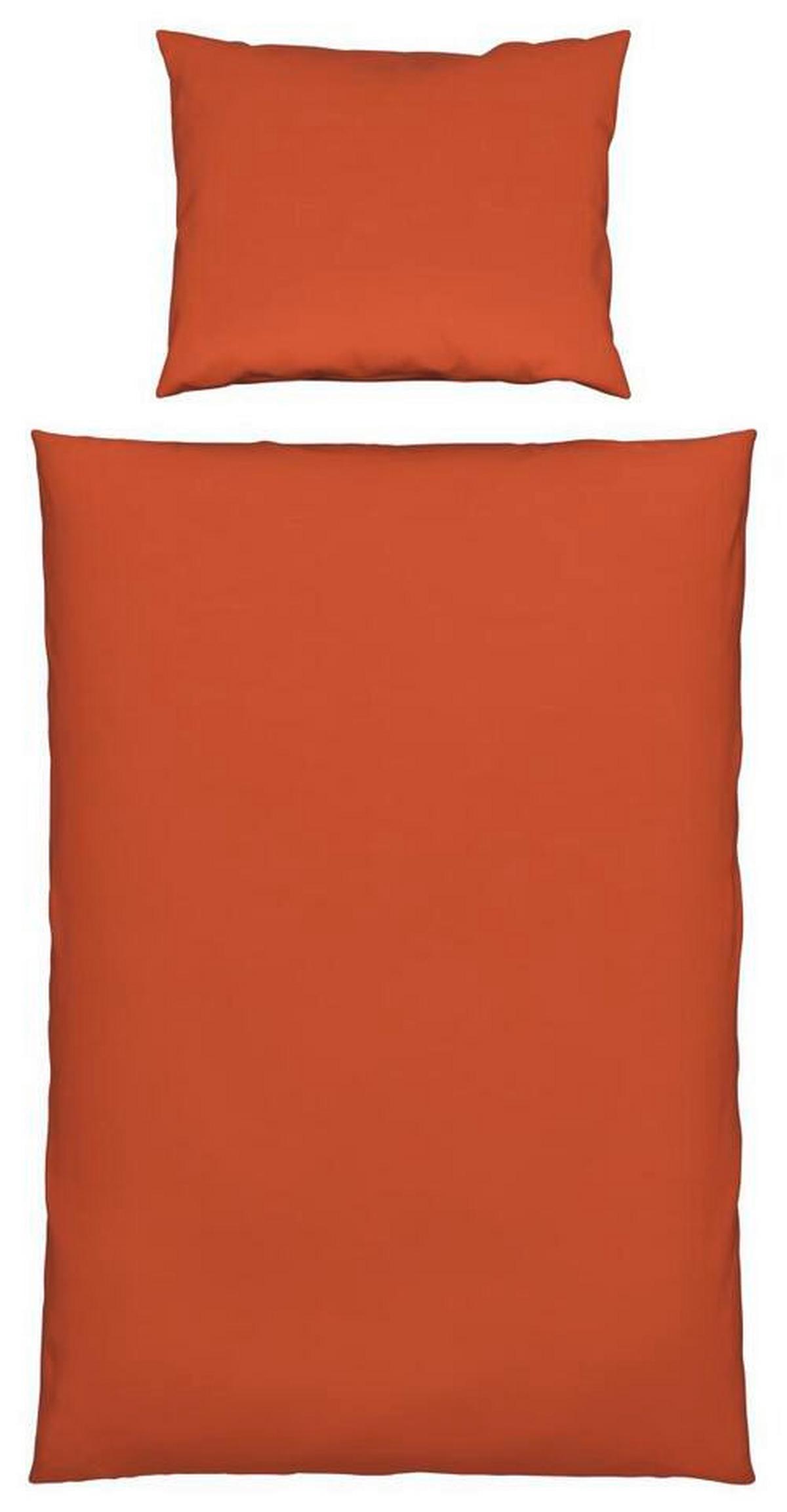 Bettwäsche Iris ca. 160x210 - Orange, Textil (160/210cm) - Modern Living