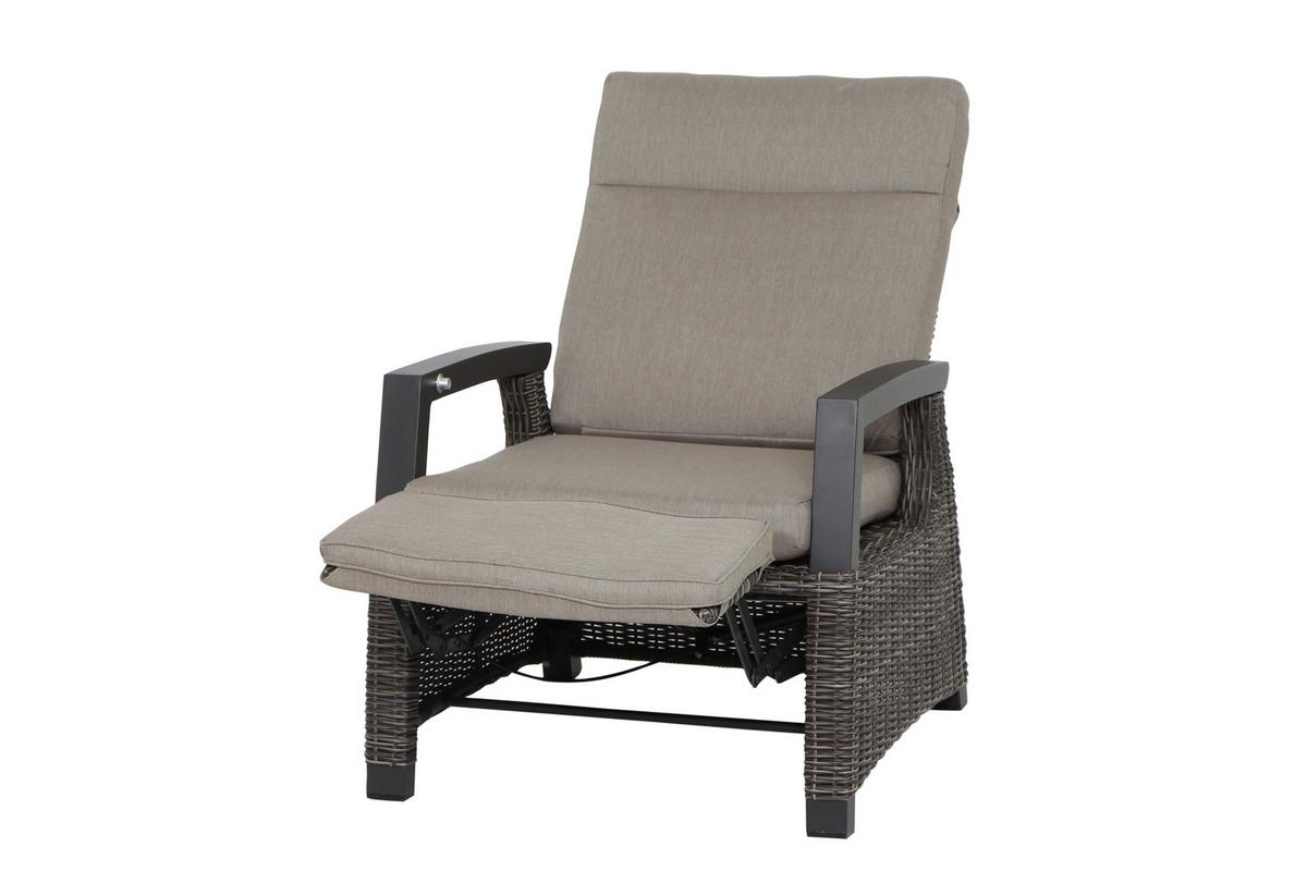 Loungegarnitur Corido 4-tlg. Grau - Grau, Basics, Kunststoff/Textil (72/103/83cm) - Siena Garden
