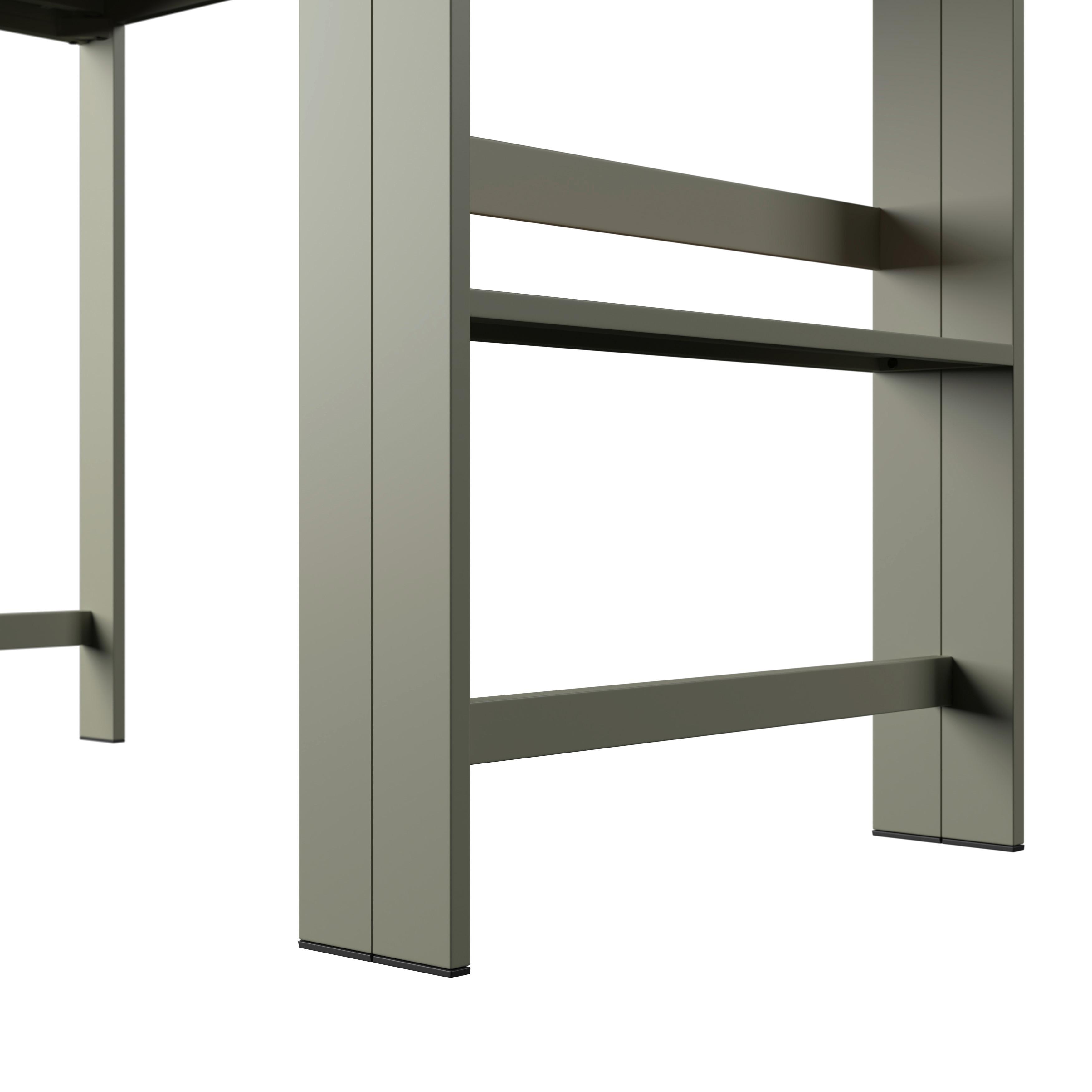 UTEMÖBLER SET NELLI 2 - beige/grön, Modern, metall/textil (80/157/209cm)