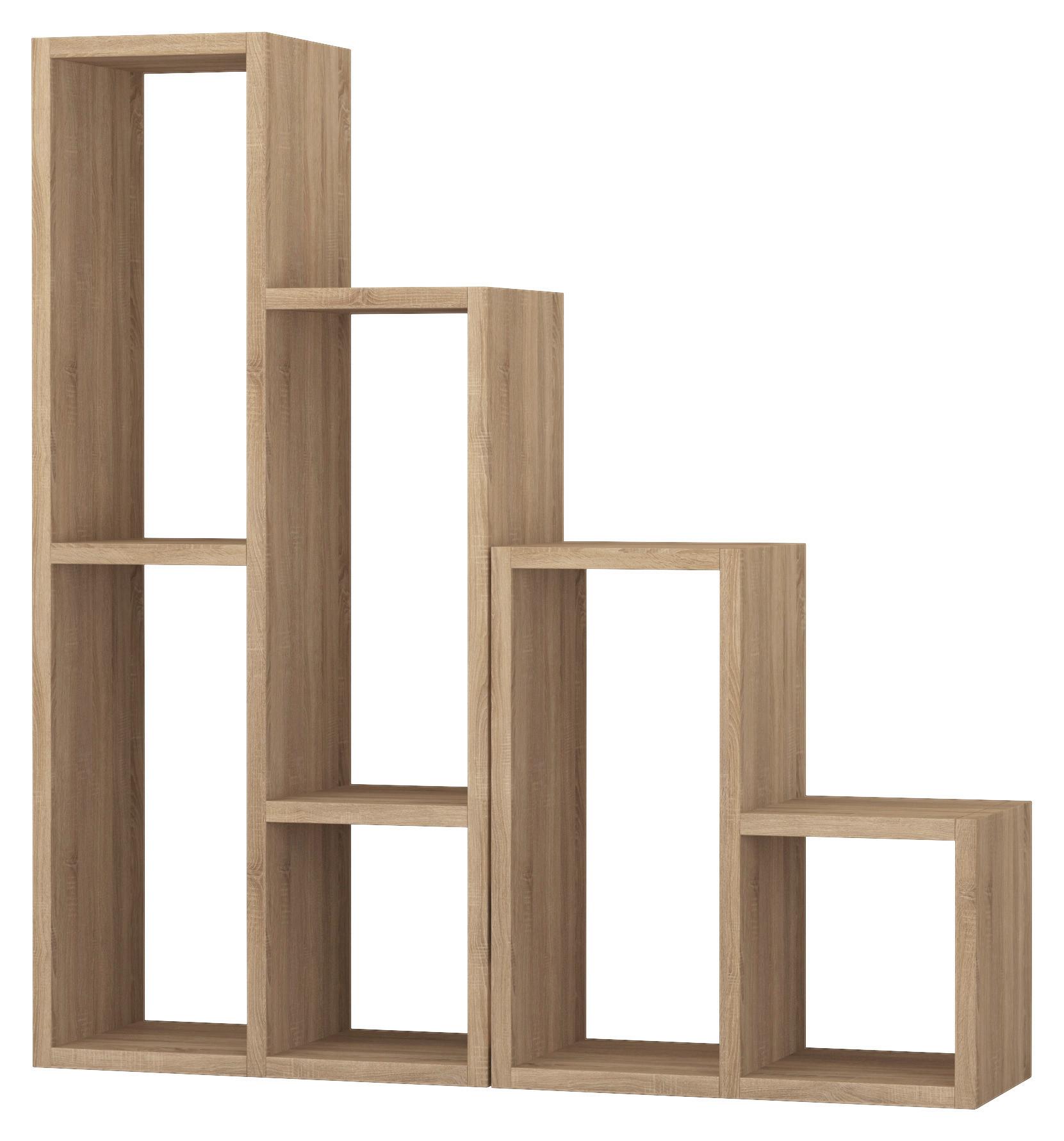 Regal Sule - barve hrasta, Design, leseni material (42/89/20cm) - Livetastic