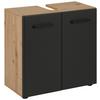 TVÄTTSTÄLLSUNDERSKÅP CALVI -EXKLUSIV- - grå/svart, Modern, trämaterial/plast (60/60/30cm) - Mömax