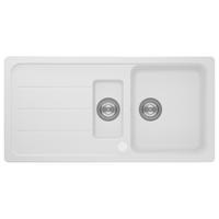 Pomivalno Korito Austin, 100x50cm - bela, Design, kamen (100/20/50cm) - Respekta