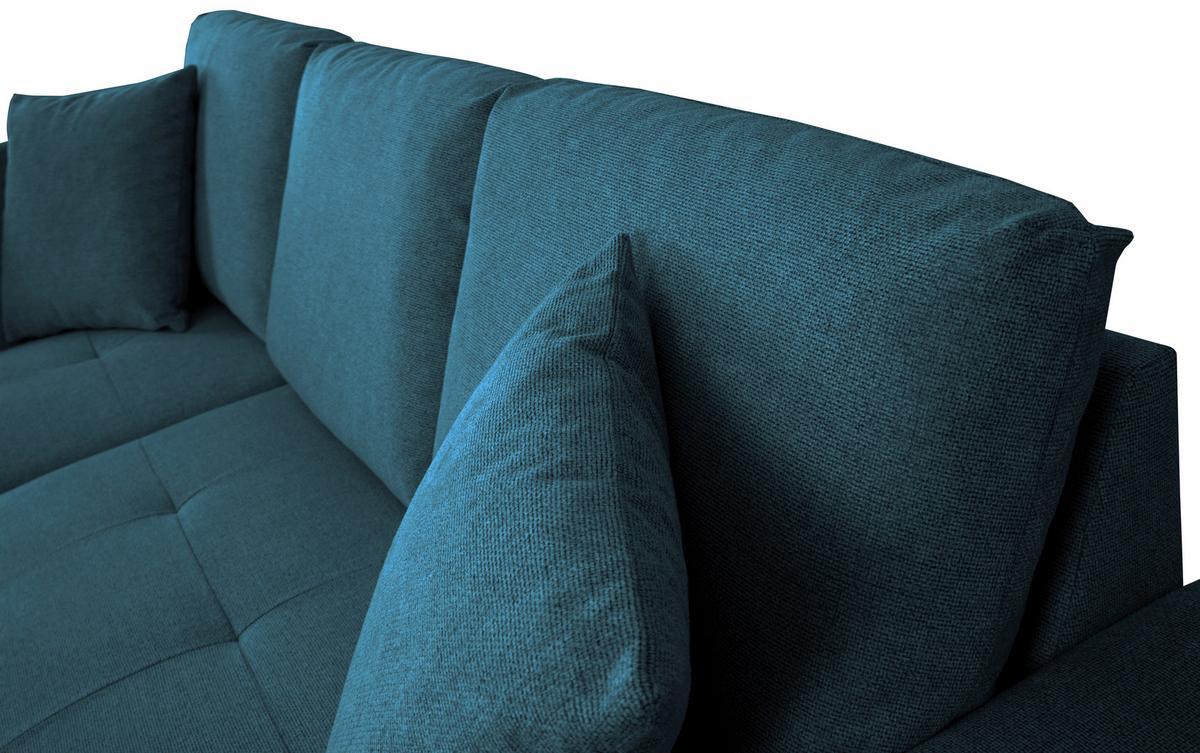 Kutna Garnitura Lukas - plava, Trend, tekstil (158/239cm) - Modern Living