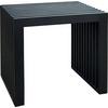 Hocker RIB ca. 45x43x35 cm - Schwarz, KONVENTIONELL, Holz (45/43/35cm) - MID.YOU