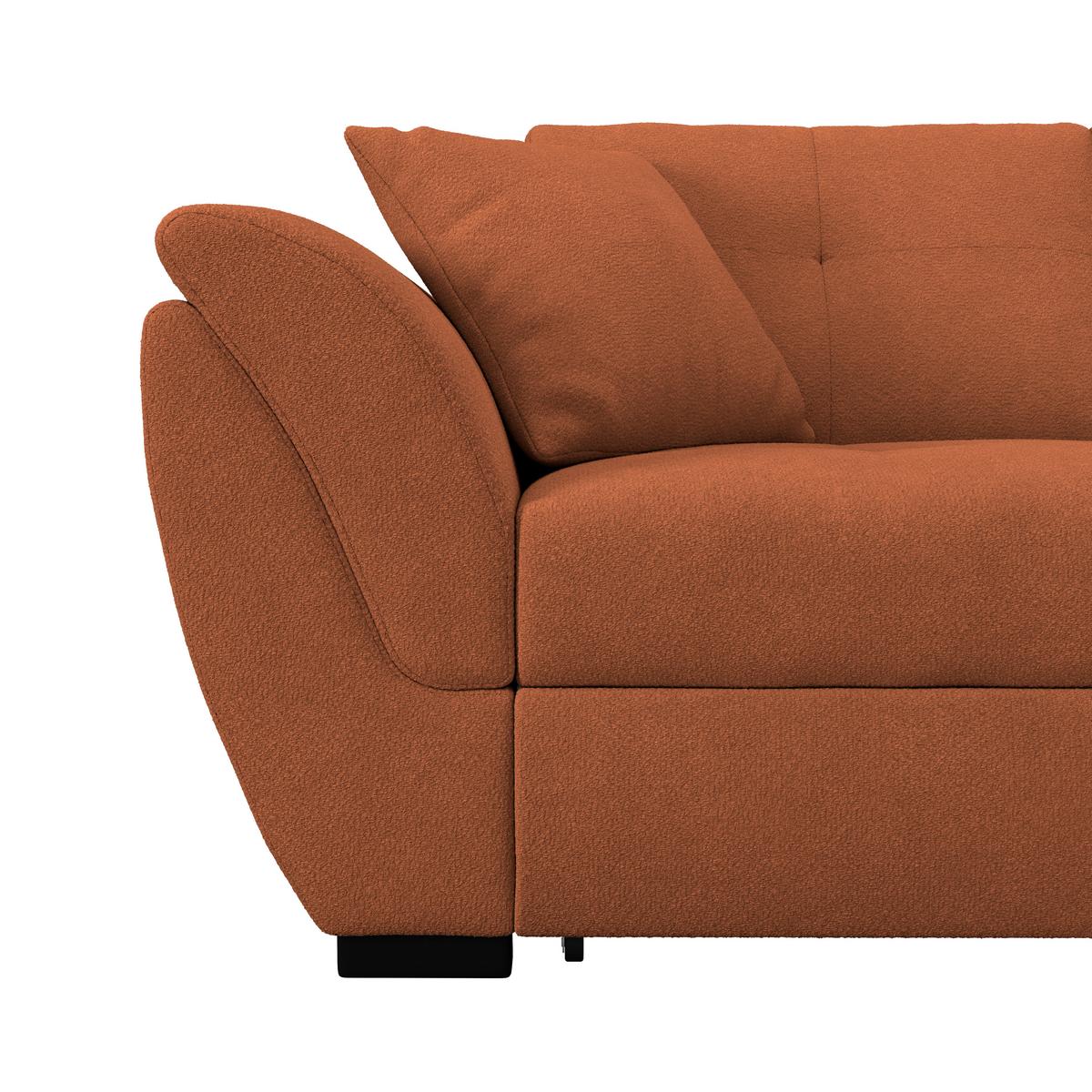 Kutna Garnitura Berisso - crna/terakota, Konvencionalno, tekstil (278/187cm) - Ondega