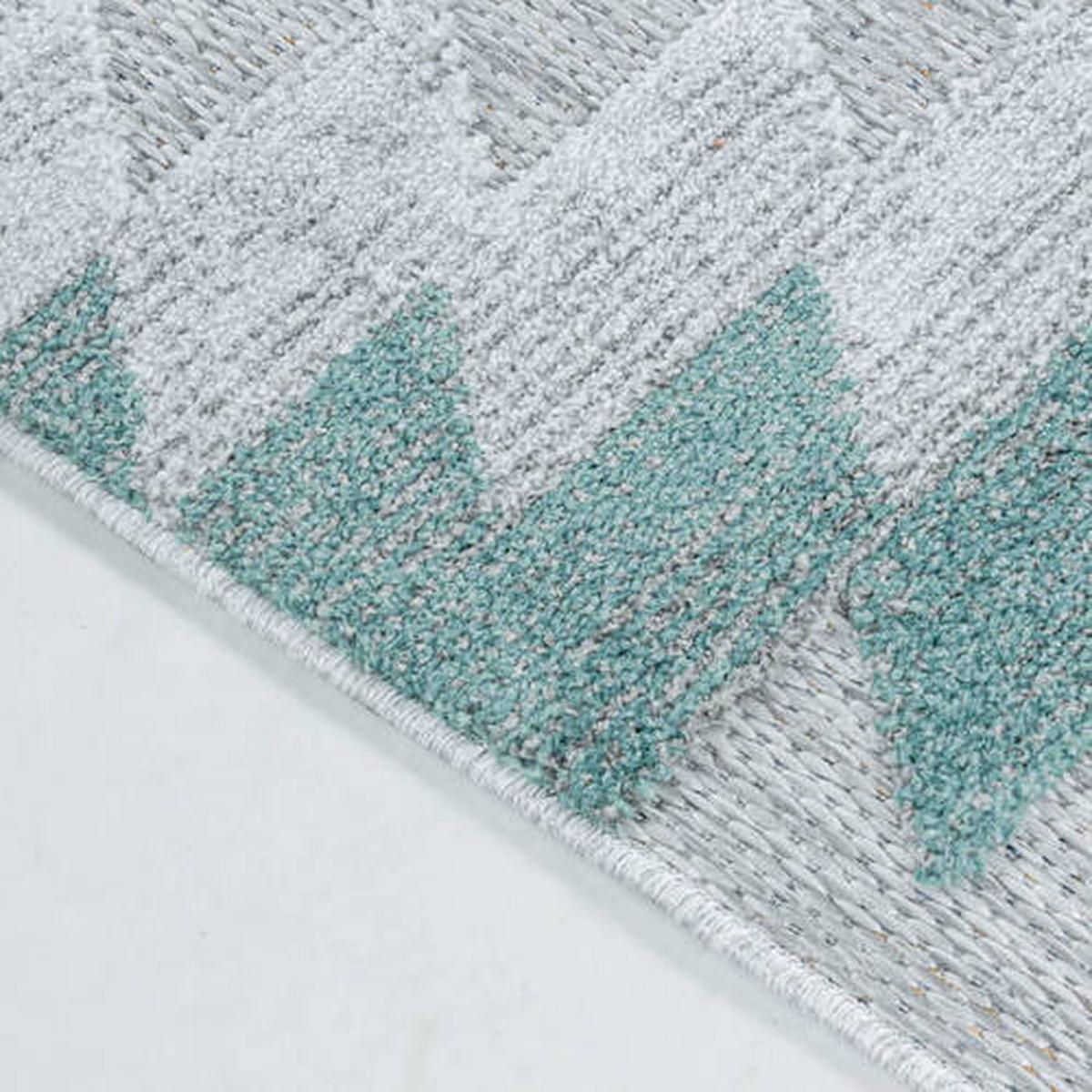 Flachwebeteppich Bahama Blau ca. 200x290cm - Blau, Design, Textil (200/290cm) - Novel