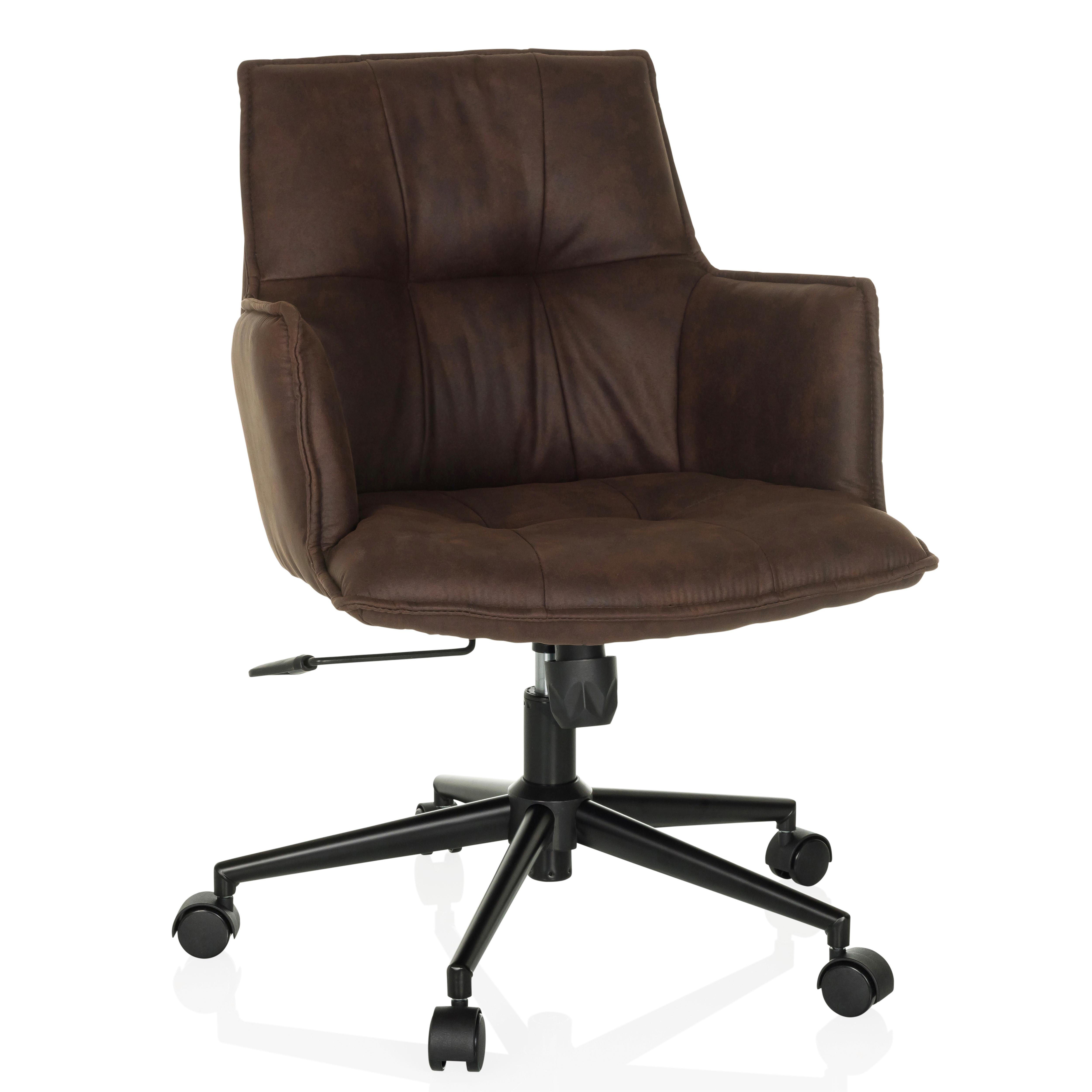 Drehstuhl Solao Life Dunkelbraun - Dunkelbraun/Schwarz, MODERN, Kunststoff/Textil (54/85/70cm) - MID.YOU