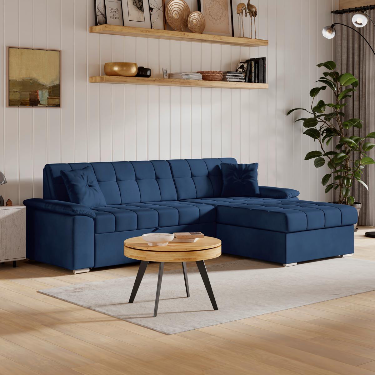 Coltar BALI - albastru, Trend, textil (257/167cm) - Modern Living