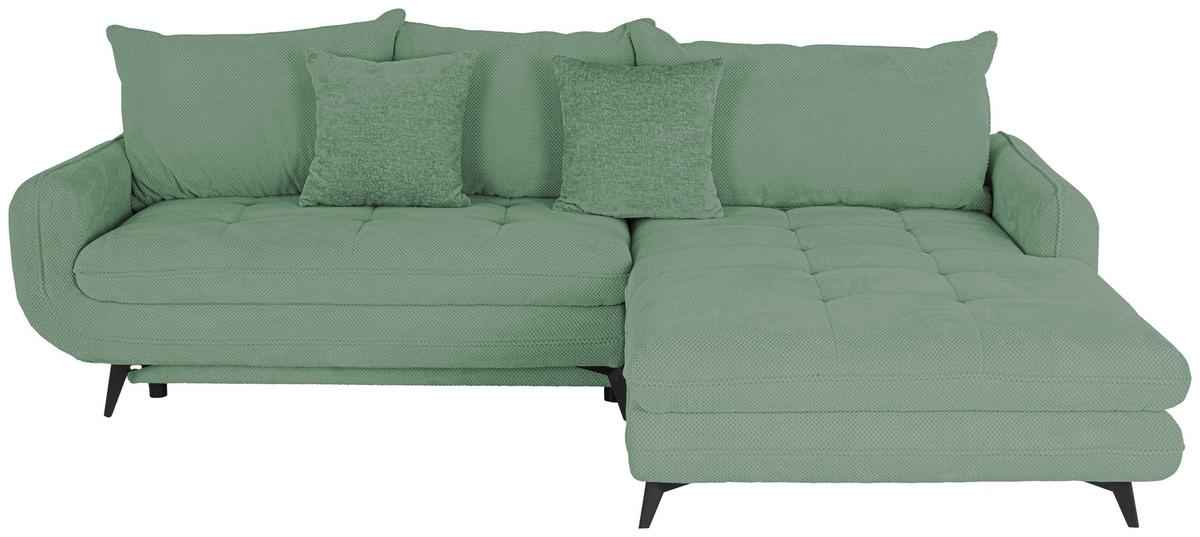 Coltar WAVE - verde mentă, Modern, lemn/metal (266/189cm) - Modern Living
