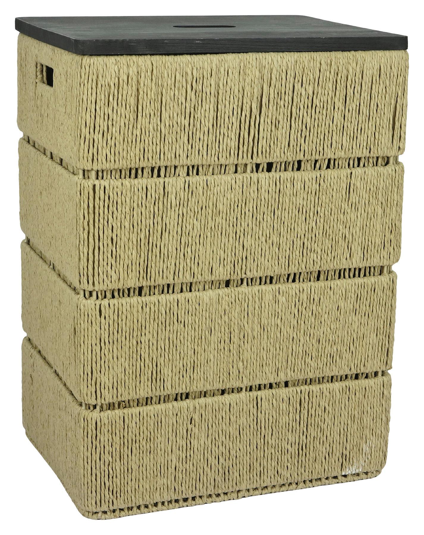 Coș Leona 1 L - culoare natur, Konventionell, hârtie/lemn (40/55,5/30cm) - Mömax