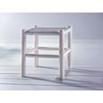 Hocker Phil - Weiß, KONVENTIONELL, Holz (40/45/40cm) - PREMIUM LIVING