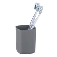 Pahar pentru periuțe de dinți Barcelona - antracit, Modern, plastic (7/10/7cm) - Wenko