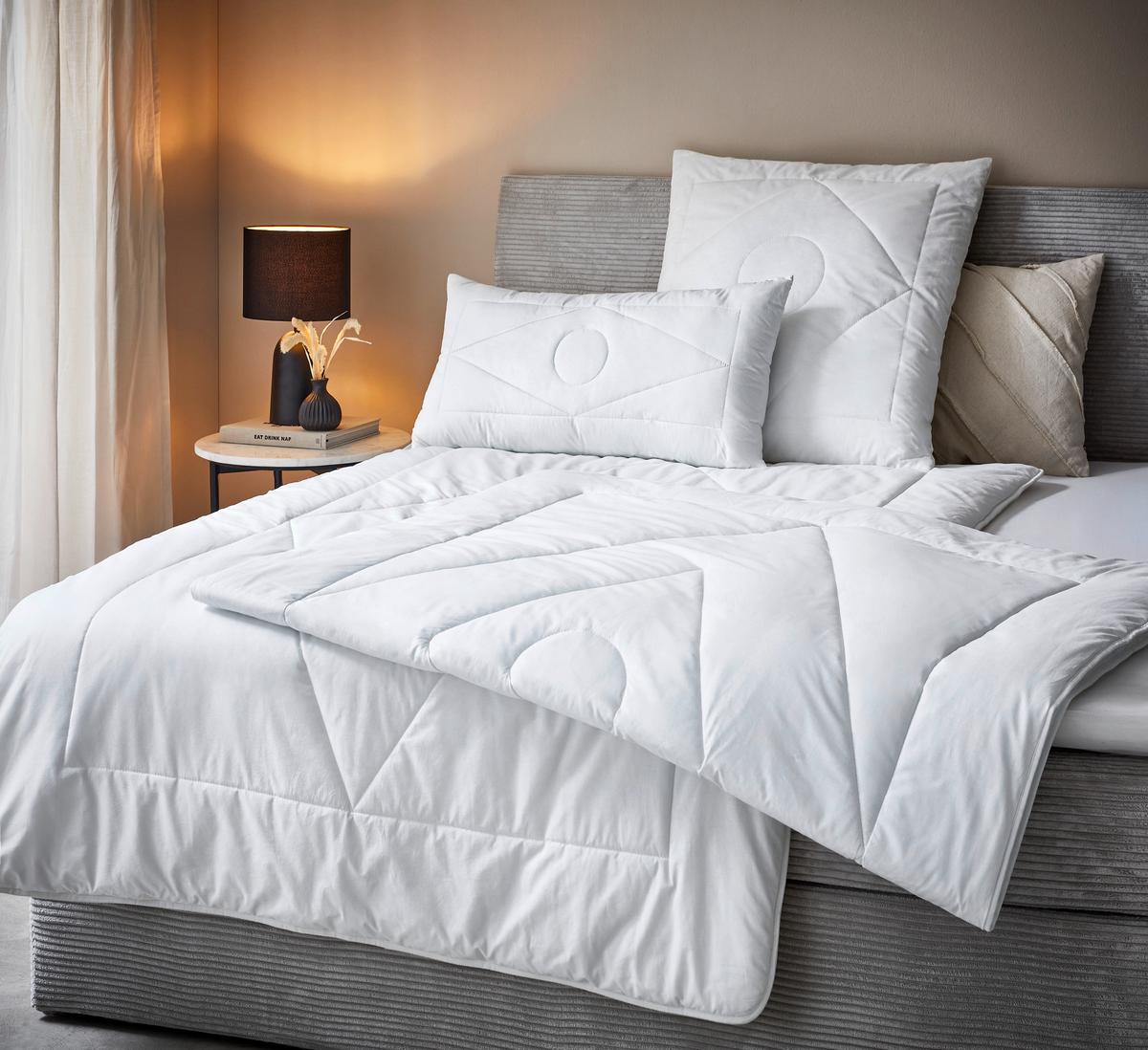 KOŁDRA CAŁOROCZNA NIDRA - kolor naturalny, Konventionell, tworzywo sztuczne/tkanina (135/200cm) - Sleeptex