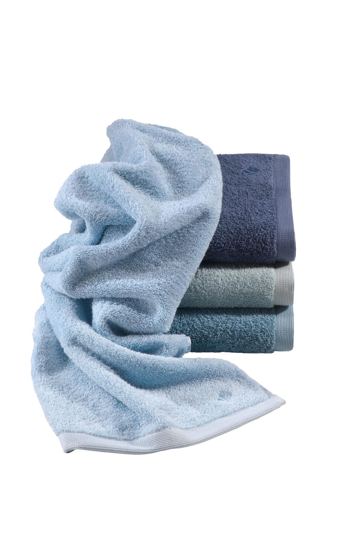 RĘCZNIK HIGH LINE - jasnoniebieski, Basics, tkanina (50/100cm) - Vossen