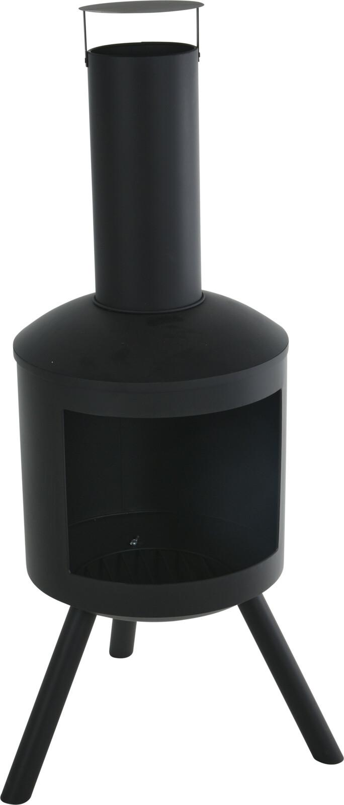 Tűzrakóhely Jeffrey - fekete, fém (44,5/126cm)