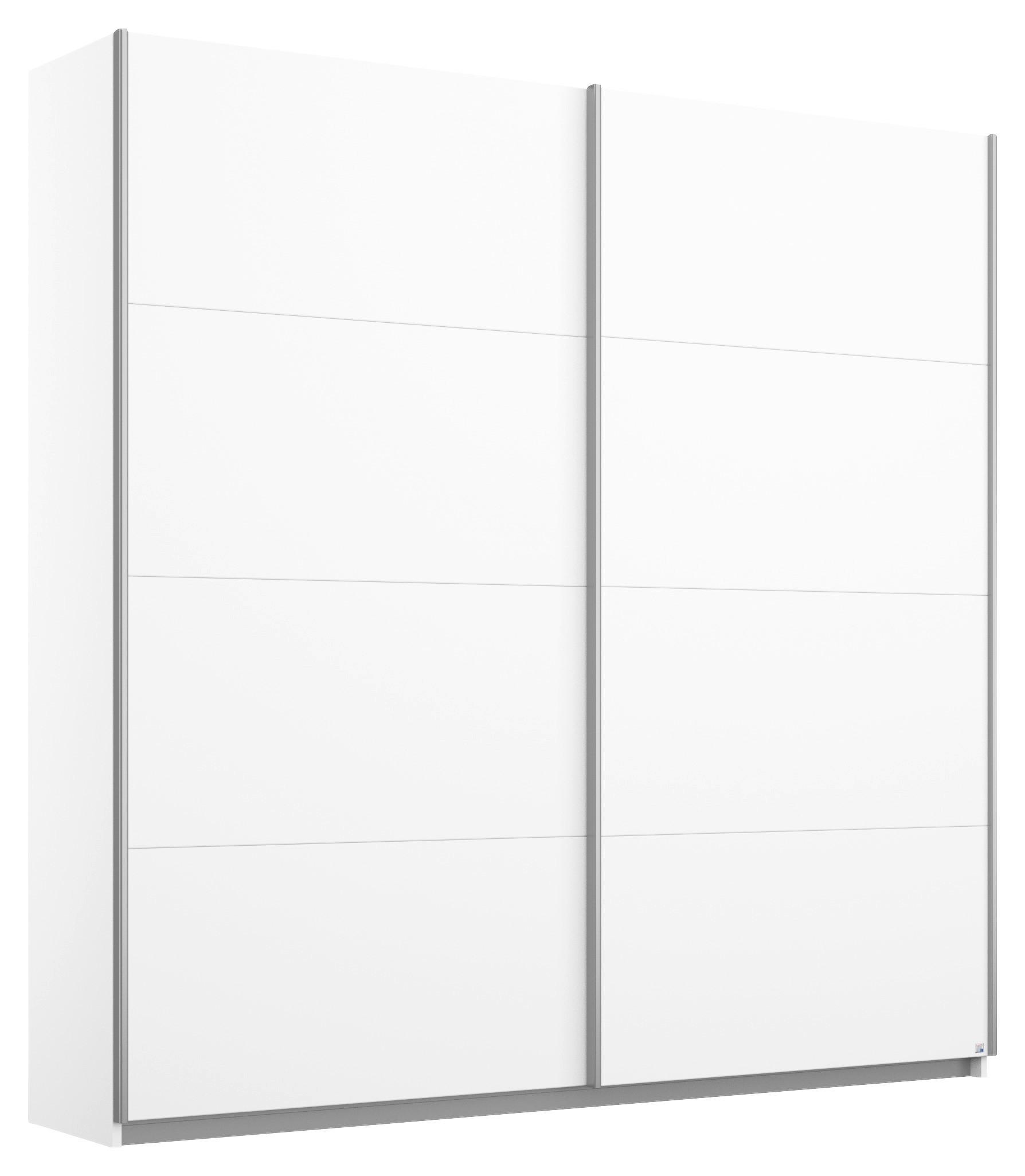 Ormar S Kliznim Vratima Belluno - bijela/boje aluminija, Moderno, drvni materijal/metal (181/230/62cm) - Modern Living