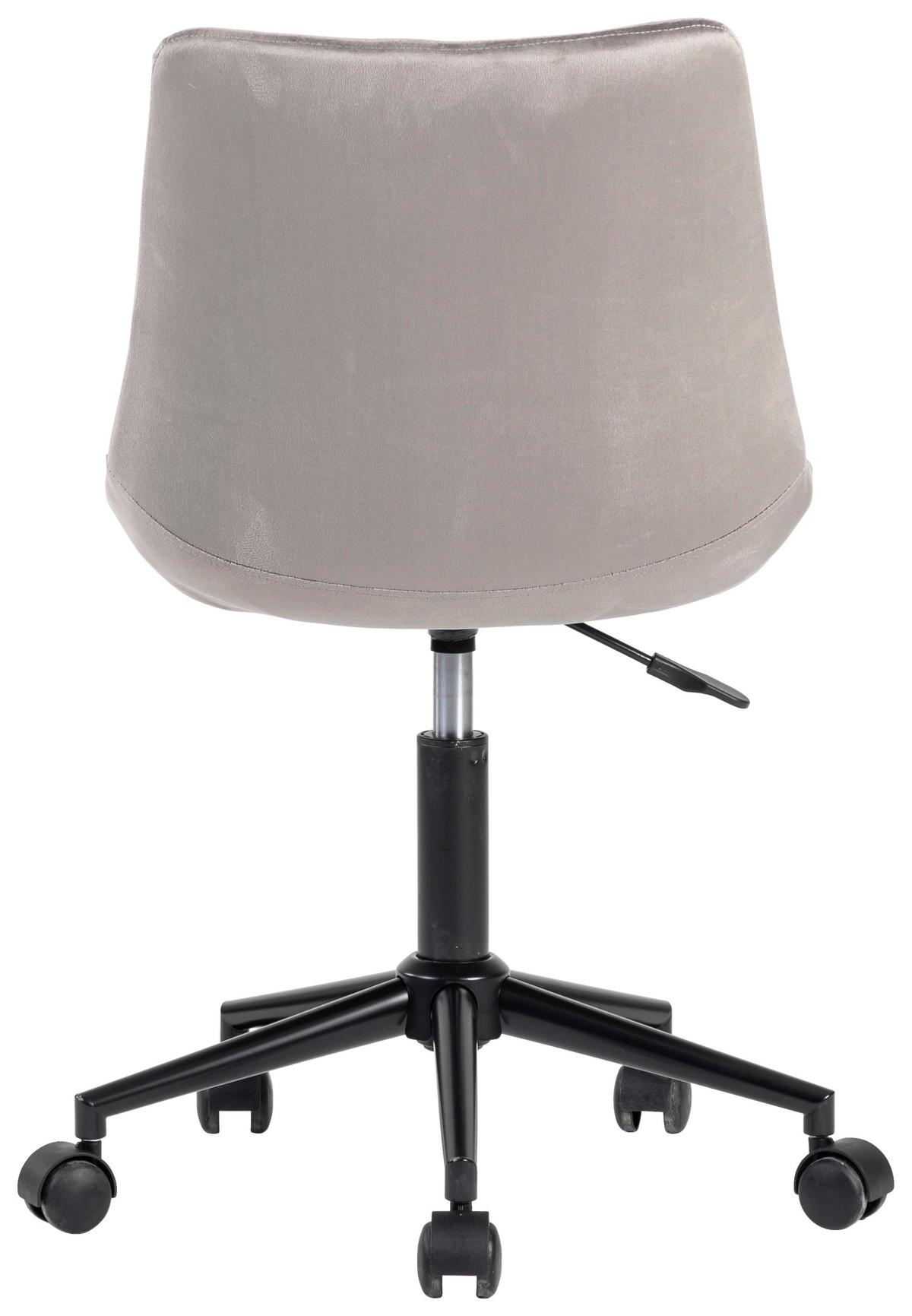 Uredska Stolica Blush - siva/crna, Moderno, metal/tekstil (50/81-93/57cm) - Modern Living