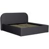Oblazinjena Postelja Bilbao Storage, Antracit, 180x200 - črna/antracit, Design, tekstil/les (180/200cm) - Mömax