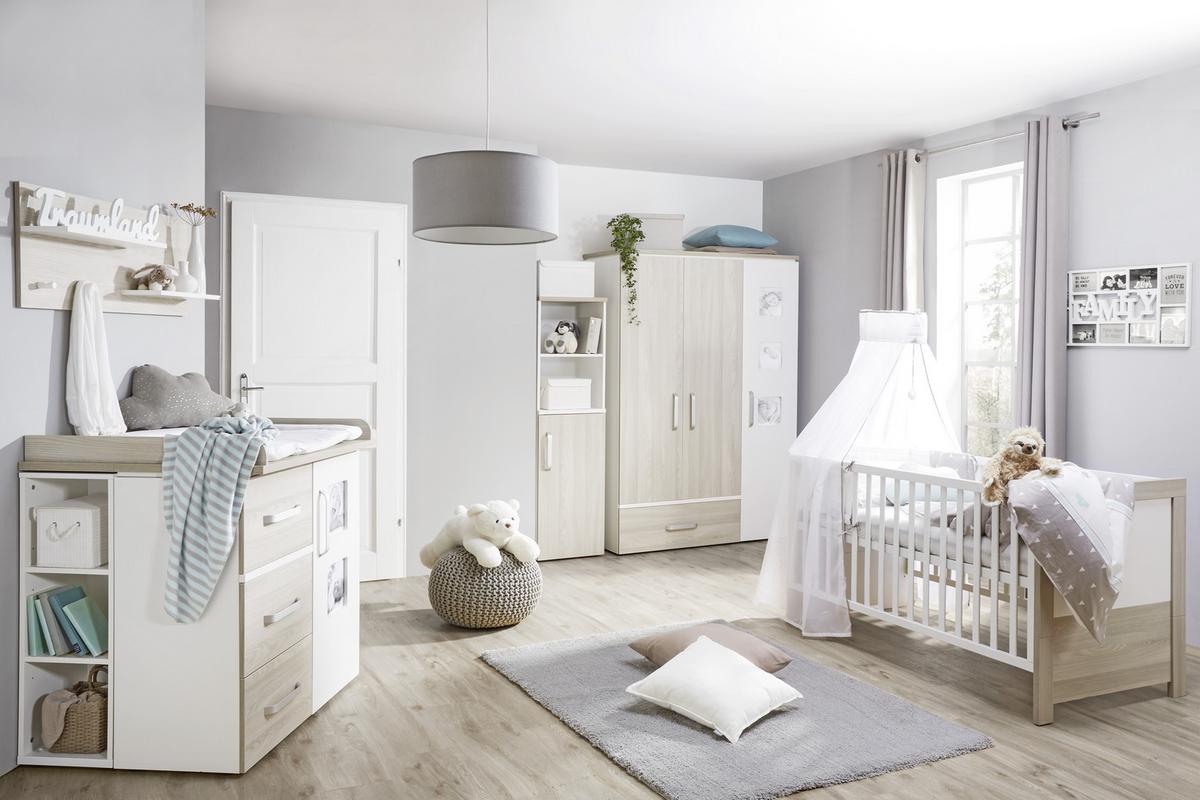 Regal Weiss/Naturfarben - Silberfarben, Konventionell, Holzwerkstoff/Metall (45/159/41cm) - Premium Living