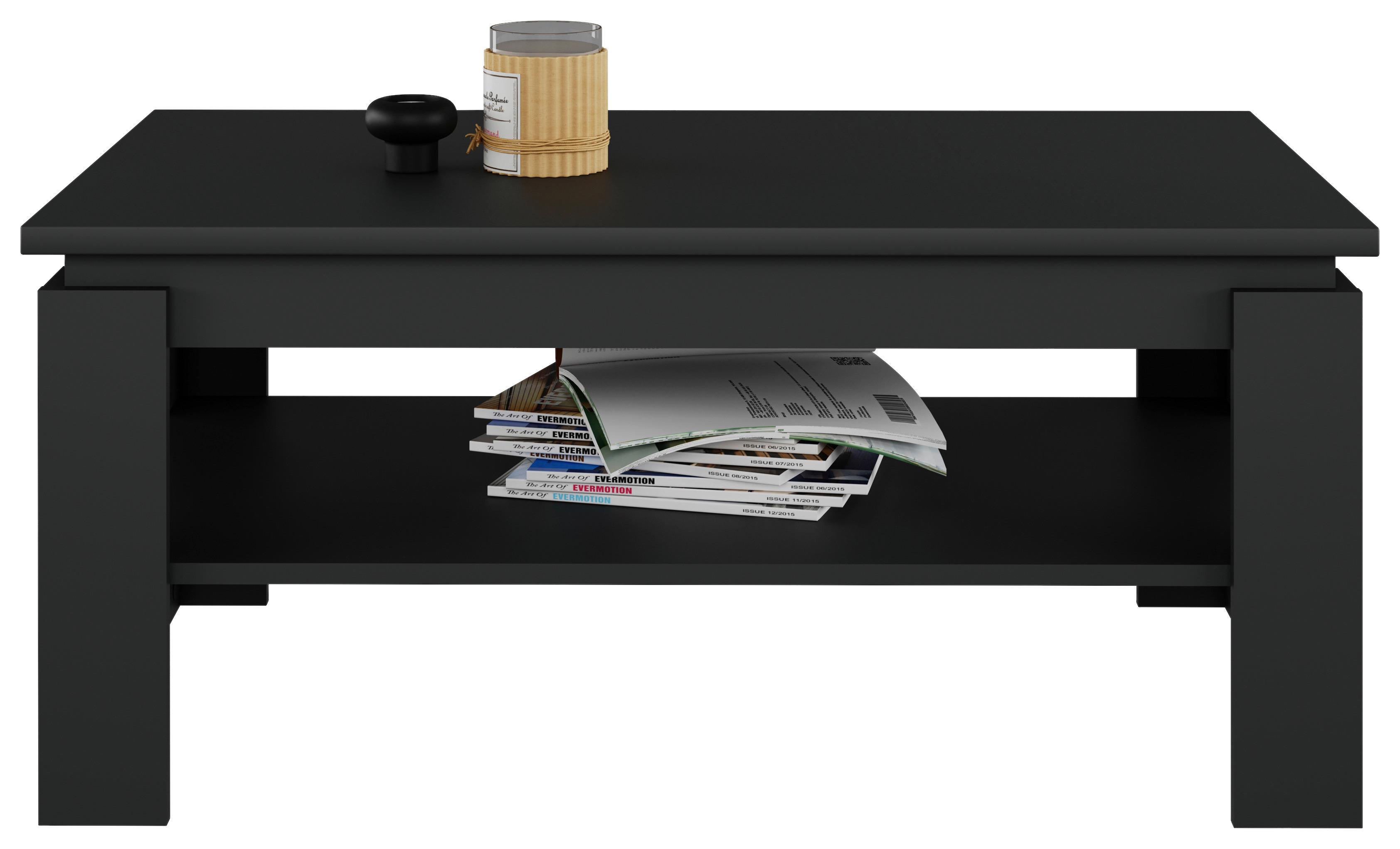 Klubska Miza Nizza 2 - antracit, Moderno, leseni material (100/45/60cm)