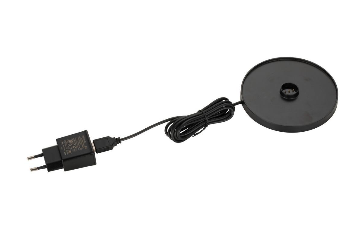 LAMPA STOŁOWA Z AKUMULATOREM PLEAT - czarny, Design, tworzywo sztuczne/metal (11/35cm) - Dieter Knoll