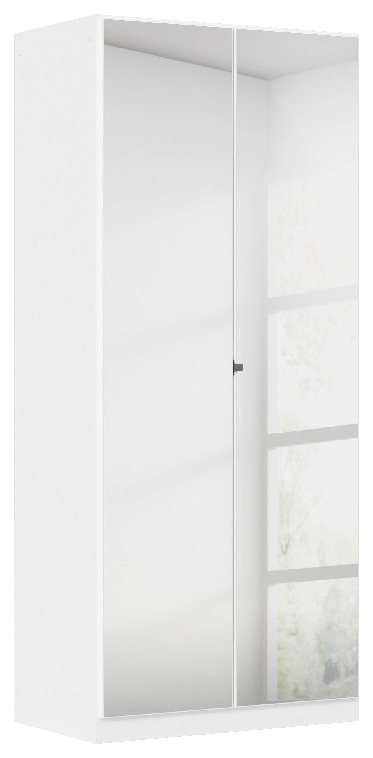 DULAP REFLECT - argintiu/alb, Modern, material pe bază de lemn (91/210/54cm)