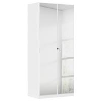 Ormar Za Odjeću Reflect - bijela/srebrne boje, Moderno, drvni materijal/metal (91/210/54cm)