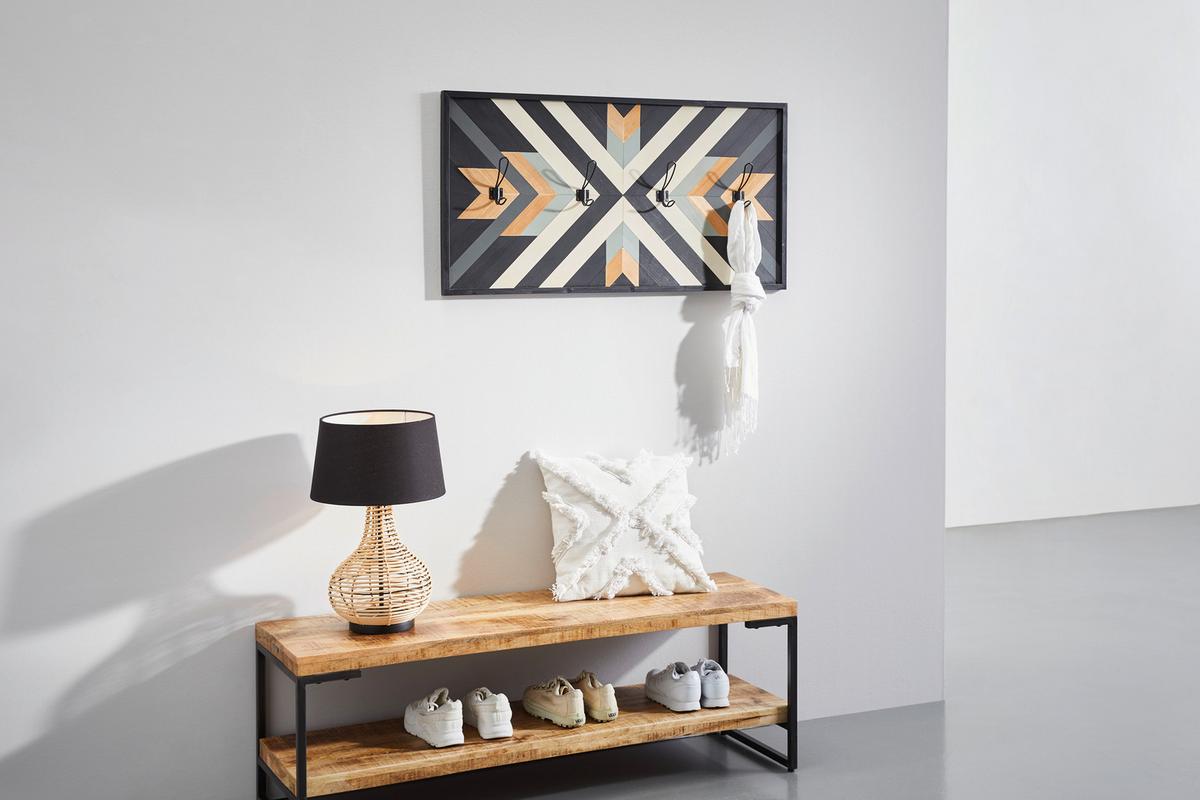 LISTWA DO PRZEDPOKOJU HACKENLEISTE - Lifestyle, metal/drewno (104.5/54/9.5cm) - Livetastic