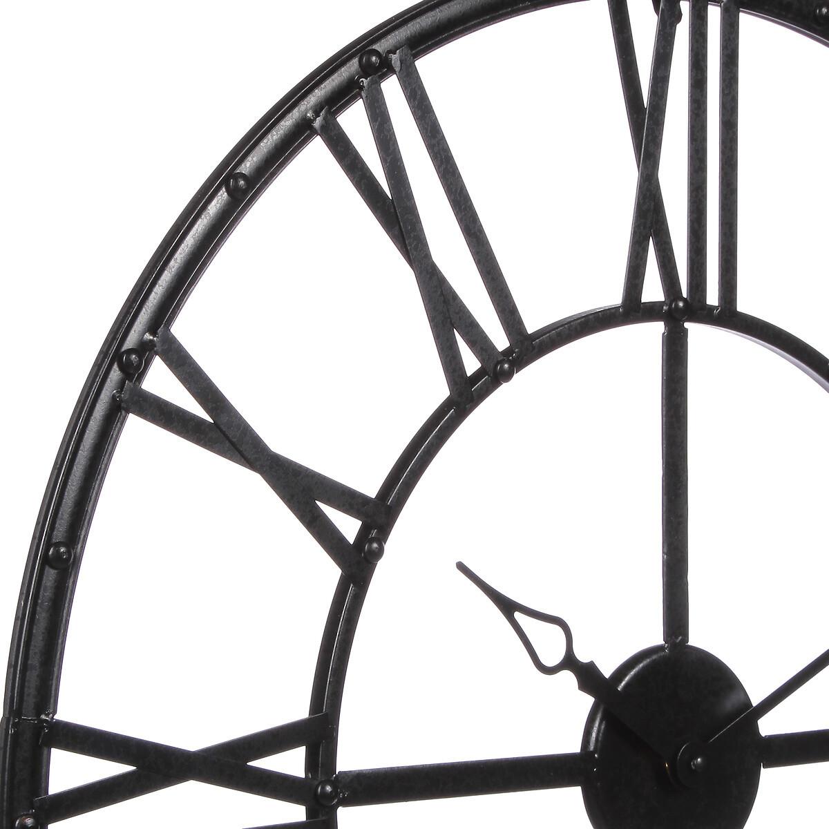 Ceas de perete Andras cca. 69 cm - negru, Design, metal (69cm)