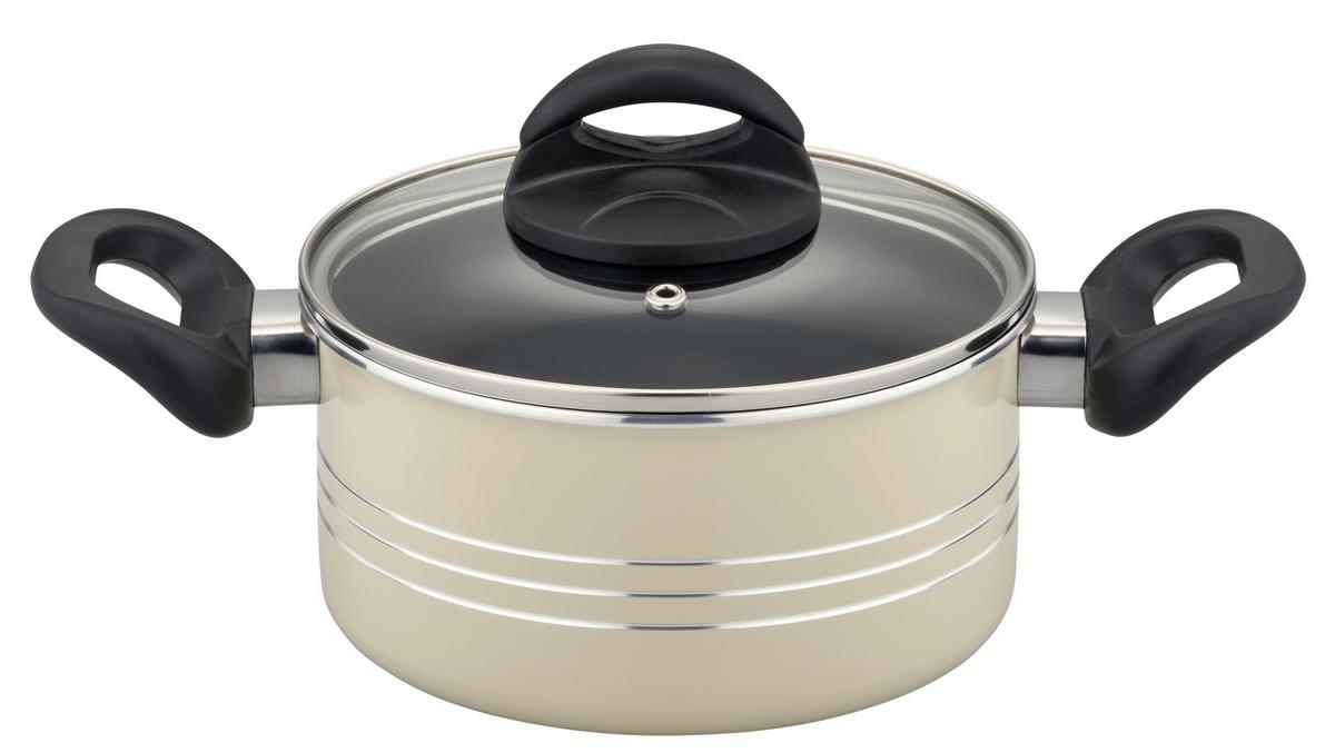 Set Posod S Kuhinjskimi Pripomočki Milano Beige - bež, Basics, kovina - GSW