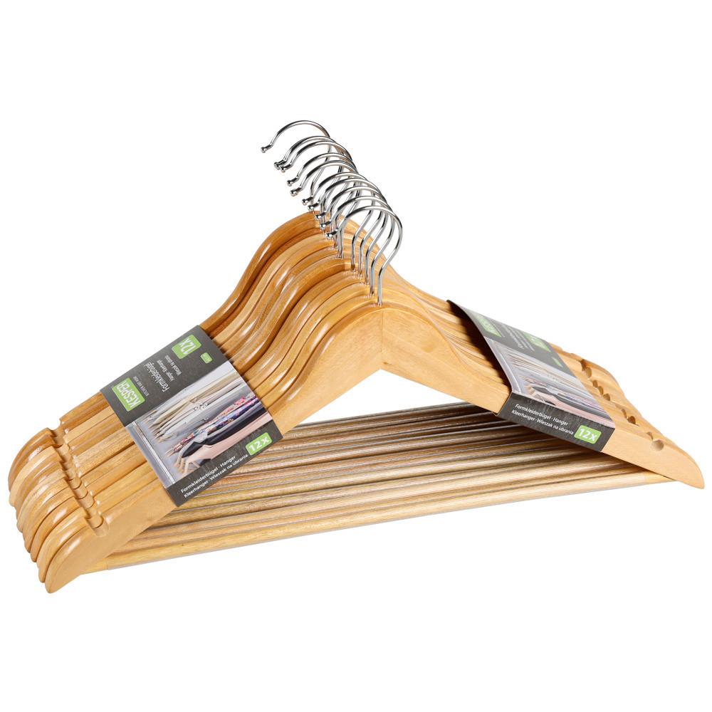 WIESZAK NA UBRANIA 67137 - jasnobrązowy, Basics, drewno (44,5/10/1,2cm) - Kesper