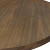TABLE À MANGER RENE - couleur acacia/noir, MODERN, métal/bois (120/120/76cm) - Bessagi Home