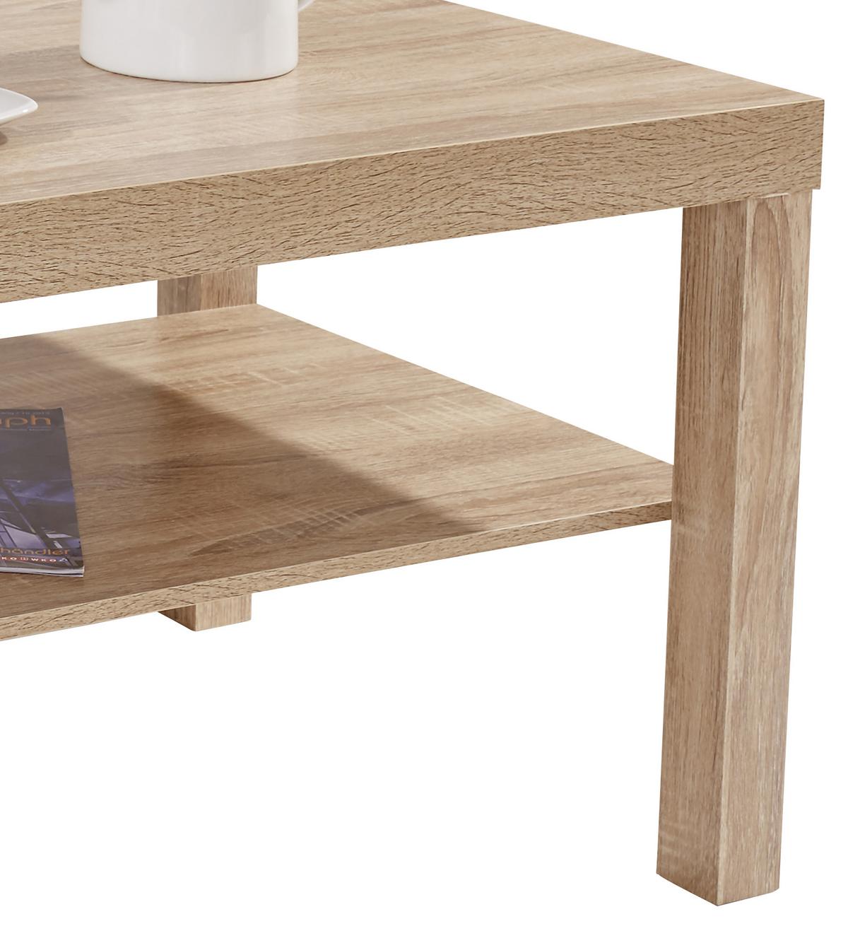 Klubska Mizica Light, Barva Hrasta - hrast sonoma, Moderno, leseni material (90/45/55cm) - Mömax