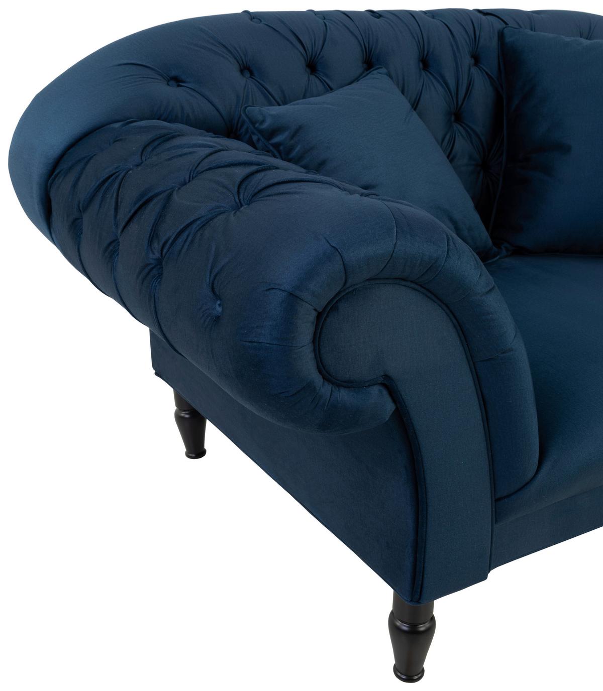 Fotoliu CUPIDO - albastru închis, Design, textil (180/94/103cm) - Mömax